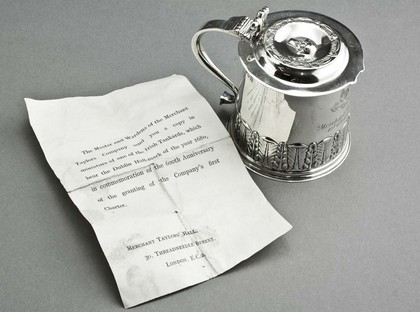 Silver Merchant Taylors Miniature Tankard - 600th Anniversary